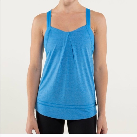 Lululemon Rest Less Tank Top Size 4 Cornflower - Picture 13 of 13